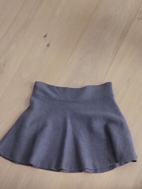 Talula Gray Knit Circle Skater Skirt